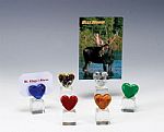 Photo Holders - Glass Ice Cube